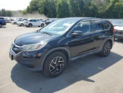 Salvage cars for sale at Glassboro, NJ auction: 2016 Honda CR-V SE