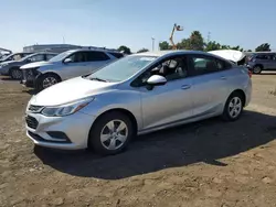 Salvage cars for sale at San Diego, CA auction: 2017 Chevrolet Cruze LS