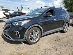 Salvage cars for sale at Mercedes, TX auction: 2018 Hyundai Santa FE SE Ultimate