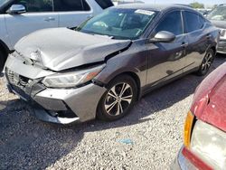 Nissan salvage cars for sale: 2021 Nissan Sentra SV