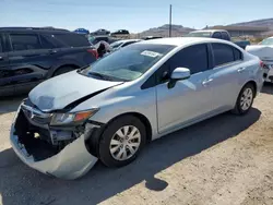 Honda salvage cars for sale: 2012 Honda Civic LX