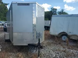 Salvage trucks for sale at Montgomery, AL auction: 2023 Unknown 2023 Giddy Up USA 6X12 Enclosed Cargo Trailer