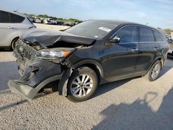 Salvage cars for sale at San Antonio, TX auction: 2019 KIA Sorento L