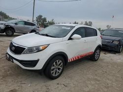 Salvage cars for sale at Pekin, IL auction: 2016 KIA Sportage LX