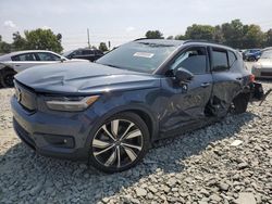 Salvage cars for sale at Mebane, NC auction: 2022 Volvo XC40 P8 Recharge Plus