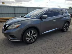 Salvage cars for sale at Dyer, IN auction: 2015 Nissan Murano S