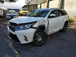 Toyota Highlander se salvage cars for sale: 2017 Toyota Highlander SE