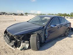 Salvage cars for sale at Houston, TX auction: 2020 Infiniti Q50 Pure