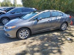 Honda salvage cars for sale: 2012 Honda Civic EX