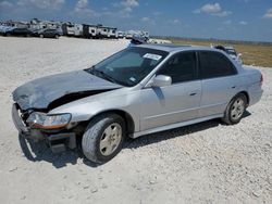 Salvage cars for sale at Temple, TX auction: 2002 Honda Accord EX