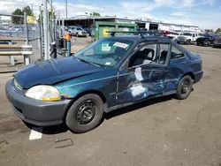 Honda Civic dx salvage cars for sale: 1998 Honda Civic DX