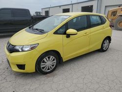 Salvage cars for sale at Kansas City, KS auction: 2015 Honda FIT LX