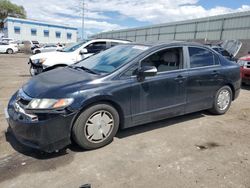 Honda Civic Hybrid salvage cars for sale: 2009 Honda Civic Hybrid