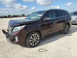 Salvage cars for sale from Copart San Antonio, TX: 2015 KIA Sorento SX