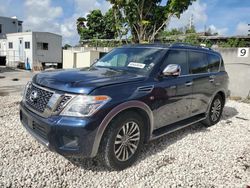 Salvage cars for sale at Opa Locka, FL auction: 2018 Nissan Armada Platinum