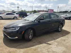 Salvage cars for sale at Chicago Heights, IL auction: 2015 Chrysler 200 Limited