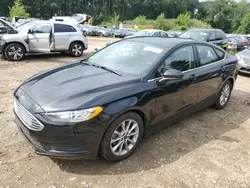 Salvage cars for sale at North Billerica, MA auction: 2017 Ford Fusion SE