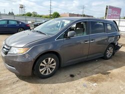 Salvage cars for sale at Chicago Heights, IL auction: 2015 Honda Odyssey EX