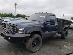 Salvage trucks for sale at New Britain, CT auction: 2002 Ford F350 SRW Super Duty