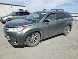 Toyota Highlander se salvage cars for sale: 2017 Toyota Highlander SE