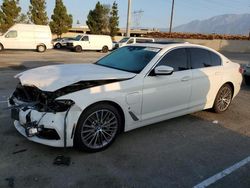 Salvage cars for sale at Rancho Cucamonga, CA auction: 2019 BMW 530E