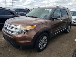 Salvage cars for sale at Elgin, IL auction: 2012 Ford Explorer XLT