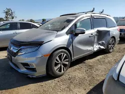 Salvage cars for sale at San Martin, CA auction: 2020 Honda Odyssey Elite