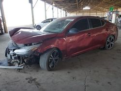 Nissan salvage cars for sale: 2020 Nissan Sentra SR