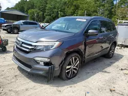 Salvage cars for sale at Seaford, DE auction: 2016 Honda Pilot Touring