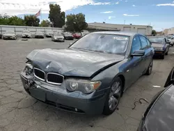 Salvage cars for sale at Martinez, CA auction: 2004 BMW 745 LI