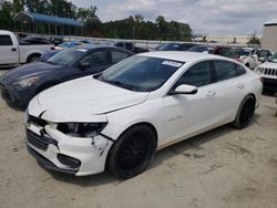 Chevrolet salvage cars for sale: 2017 Chevrolet Malibu LT