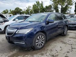 Salvage cars for sale at Bridgeton, MO auction: 2016 Acura MDX Technology