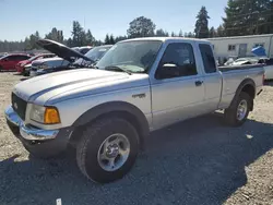 Salvage cars for sale at Graham, WA auction: 2002 Ford Ranger Super Cab