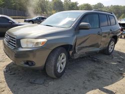 Salvage cars for sale at Waldorf, MD auction: 2008 Toyota Highlander