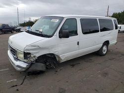 Ford salvage cars for sale: 2003 Ford Econoline E350 Super Duty Wagon