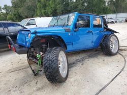 Jeep salvage cars for sale: 2015 Jeep Wrangler Unlimited Sport