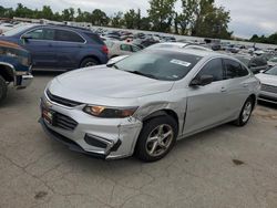 Chevrolet salvage cars for sale: 2017 Chevrolet Malibu LS