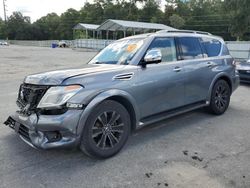 Salvage cars for sale at Savannah, GA auction: 2017 Nissan Armada SV