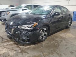 Nissan salvage cars for sale: 2021 Nissan Sentra SV