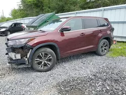 Toyota salvage cars for sale: 2018 Toyota Highlander LE