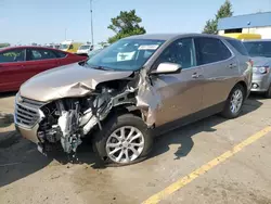 Salvage cars for sale at Woodhaven, MI auction: 2018 Chevrolet Equinox LT