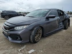 Salvage cars for sale at West Palm Beach, FL auction: 2018 Honda Civic SI