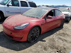 Salvage cars for sale at San Martin, CA auction: 2018 Tesla Model 3