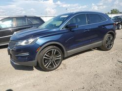 Salvage cars for sale at Dyer, IN auction: 2017 Lincoln MKC Reserve