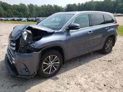 Salvage cars for sale at Charles City, VA auction: 2018 Toyota Highlander SE