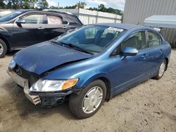 Salvage cars for sale at Spartanburg, SC auction: 2010 Honda Civic Hybrid