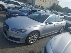 Salvage cars for sale at Exeter, RI auction: 2016 Audi A6 Premium Plus