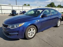 KIA Optima LX salvage cars for sale: 2018 KIA Optima LX