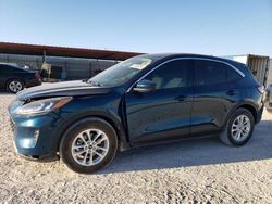 Salvage cars for sale at Andrews, TX auction: 2020 Ford Escape SE