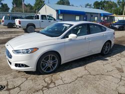 Salvage cars for sale at Wichita, KS auction: 2015 Ford Fusion Titanium